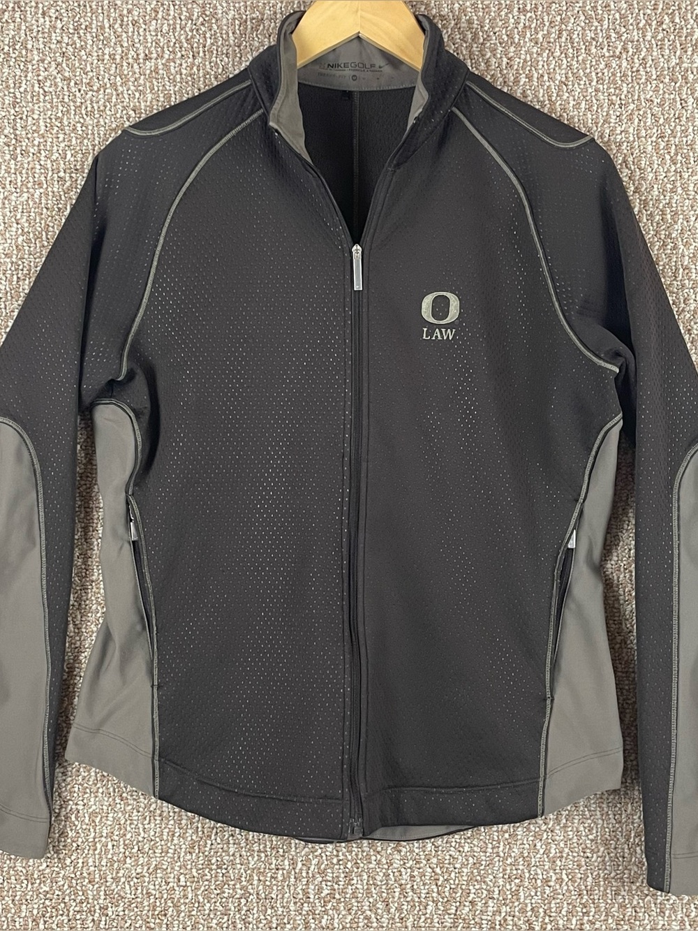 Nike University Of Oregon Law Golf Jacket Womens Medium Brown Therma Fit F39